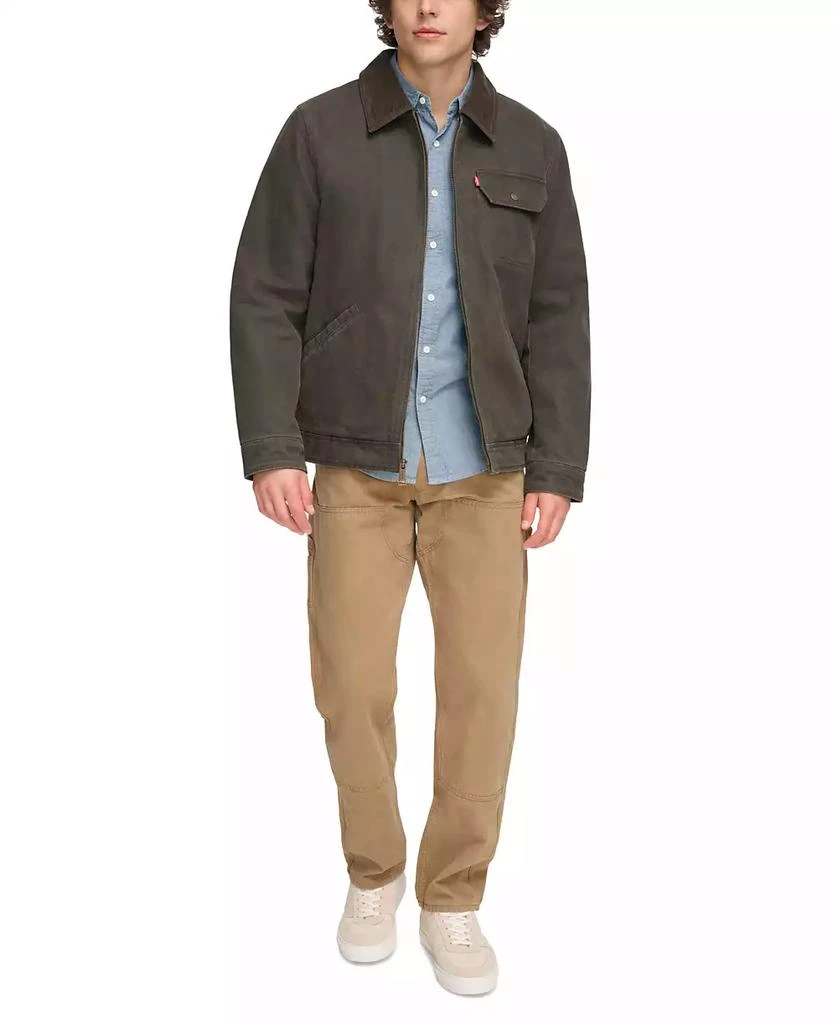 Levi's Plaid-Lined Canvas Utility Jacket 6