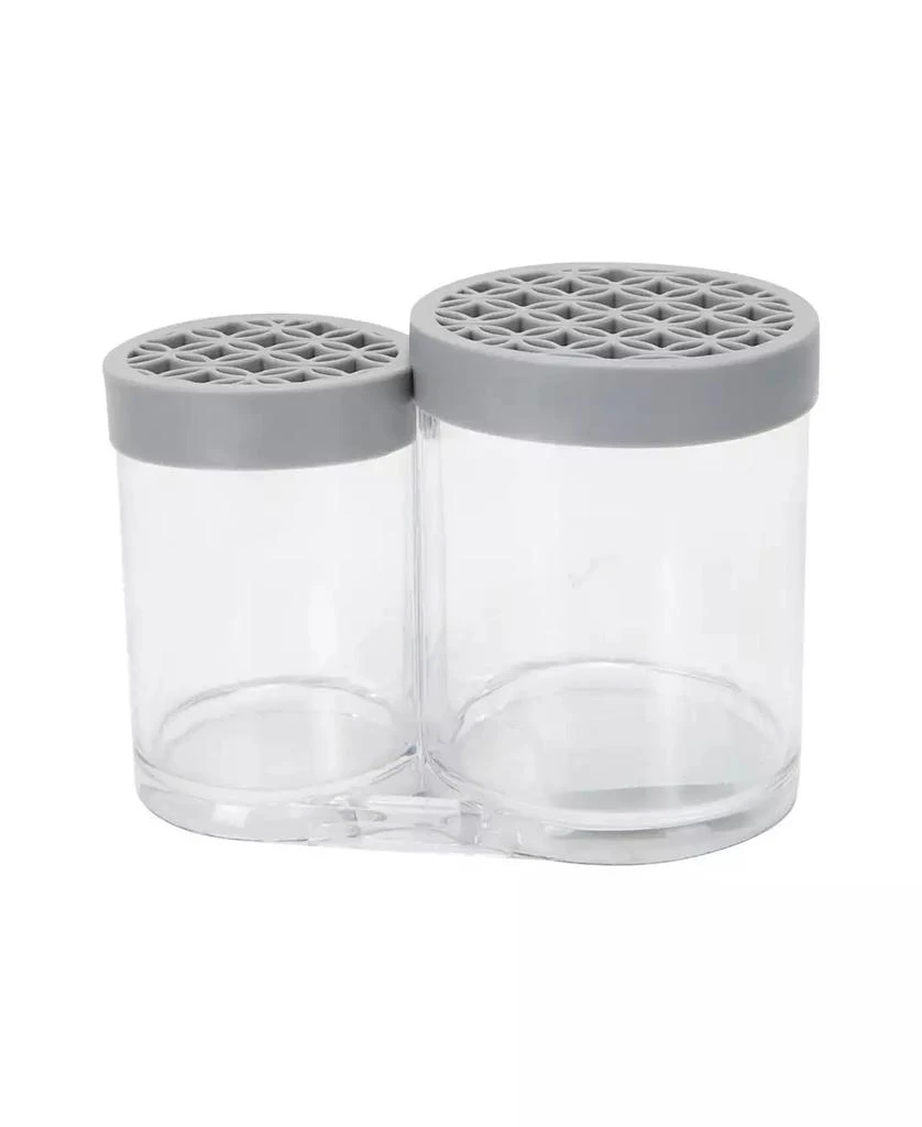 Simplify 2 Compartment Cosmetic Brush Holder 1