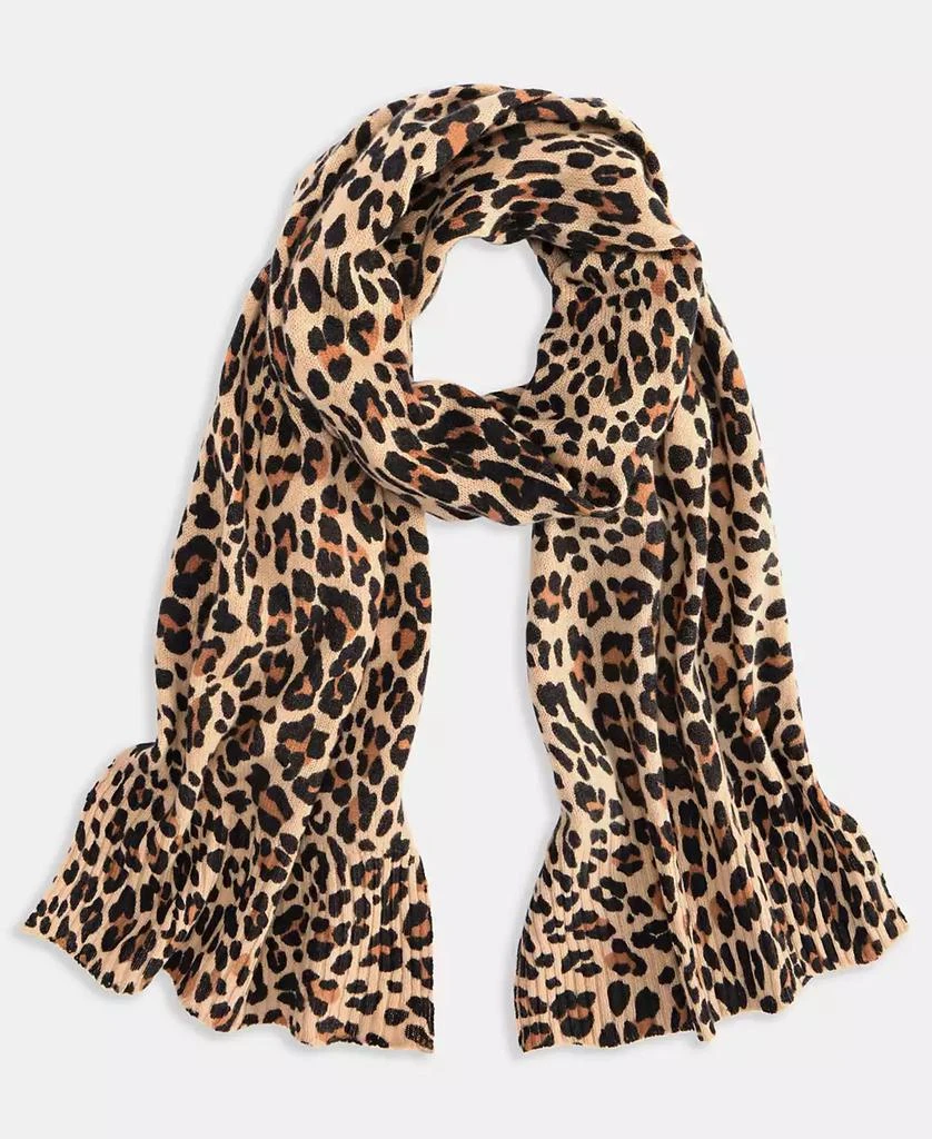 Macy's Women's 100% Cashmere Animal-Print Scarf, Exclusively at Macy's 1