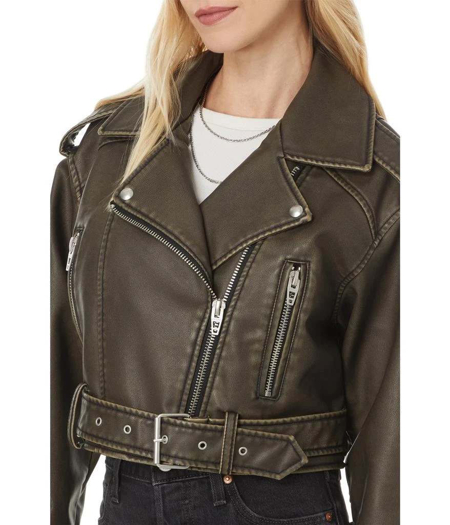 Blank NYC Leather Moto Jacket with Belt 3