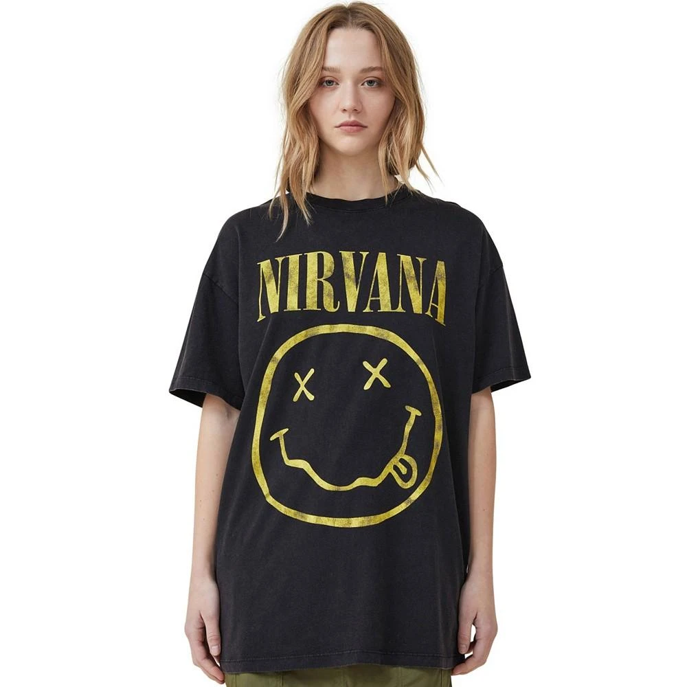 Cotton On Women's The Oversized Nirvana T-shirt 1