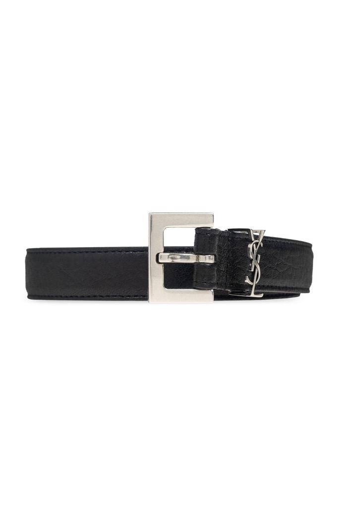 Yves Saint Laurent Saint Laurent Logo Plaque Buckled Belt