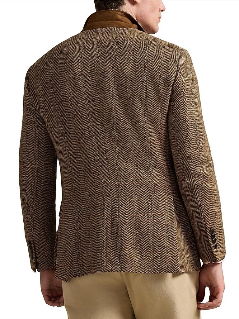 Ralph Lauren Herringbone Wool-Suede Blazer 4
