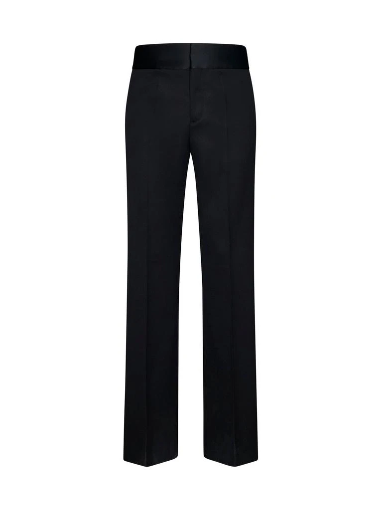 Valentino Valentino High Waist Straight Leg Trousers 1