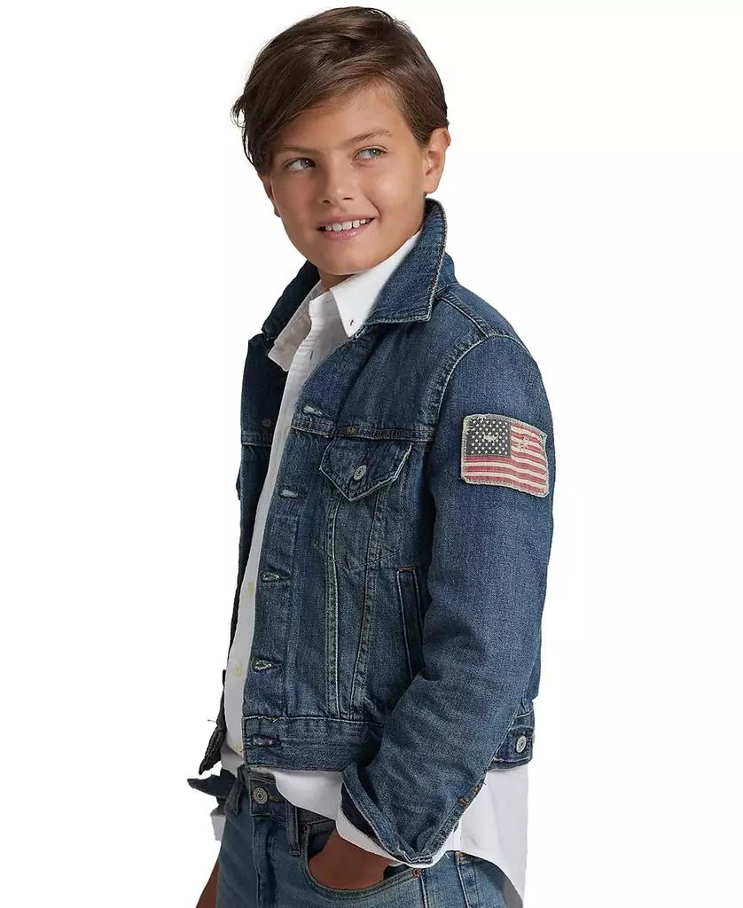 Ralph Lauren Big Boys Denim Cotton Trucker Jacket 3