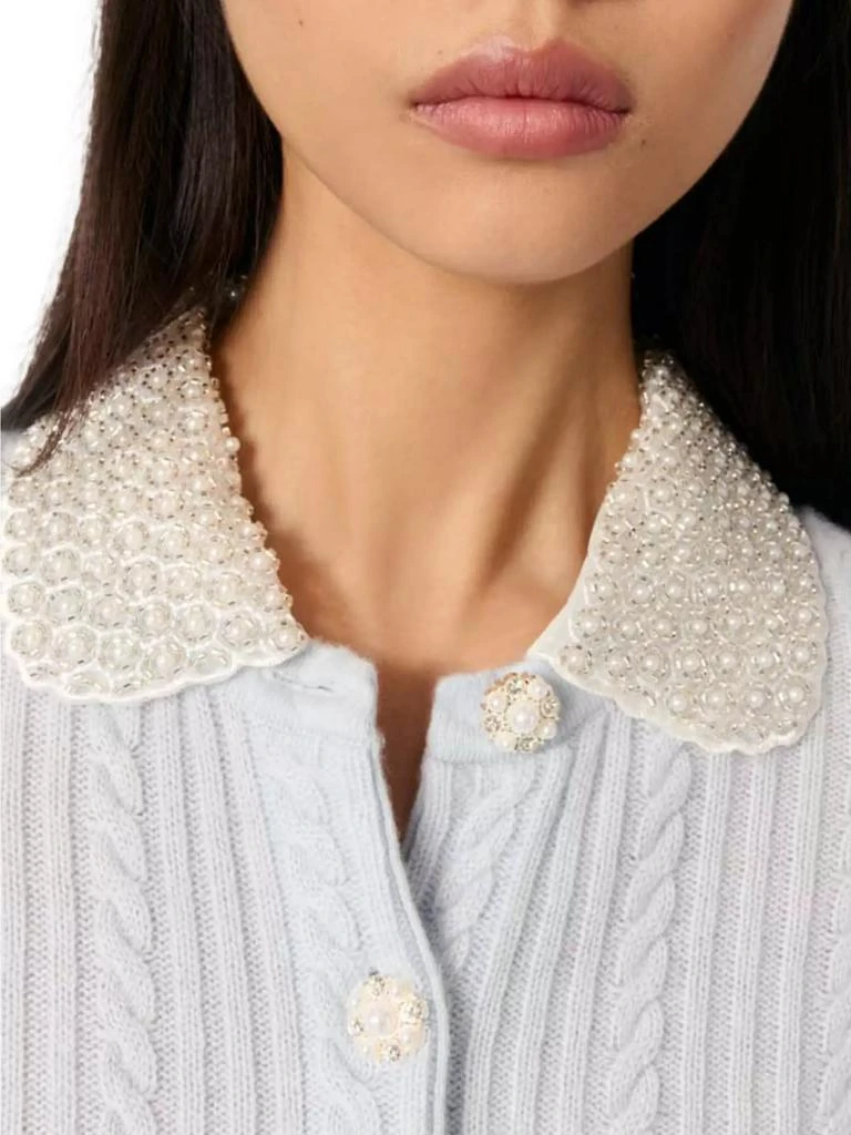 Maje Cardigan with Jewellery Collar 7