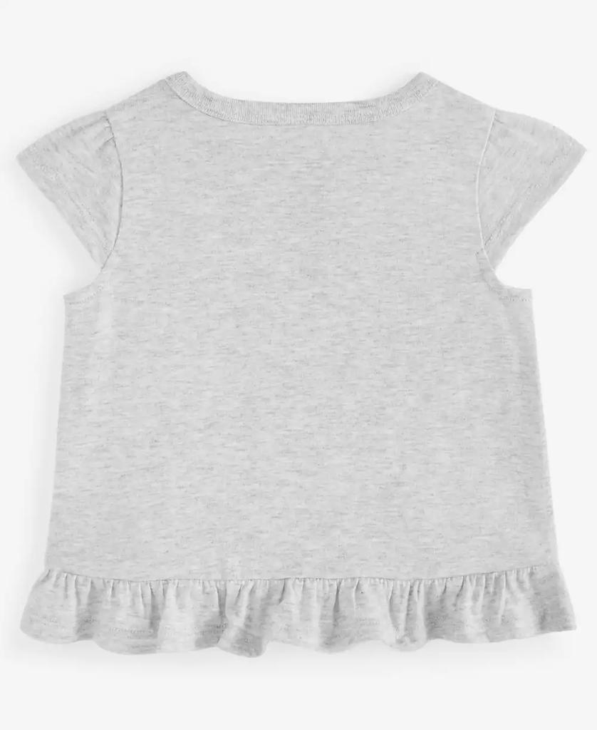 First Impressions Baby Girls Short-Sleeve Nordic Embroidery T-Shirt, Created for Macy's