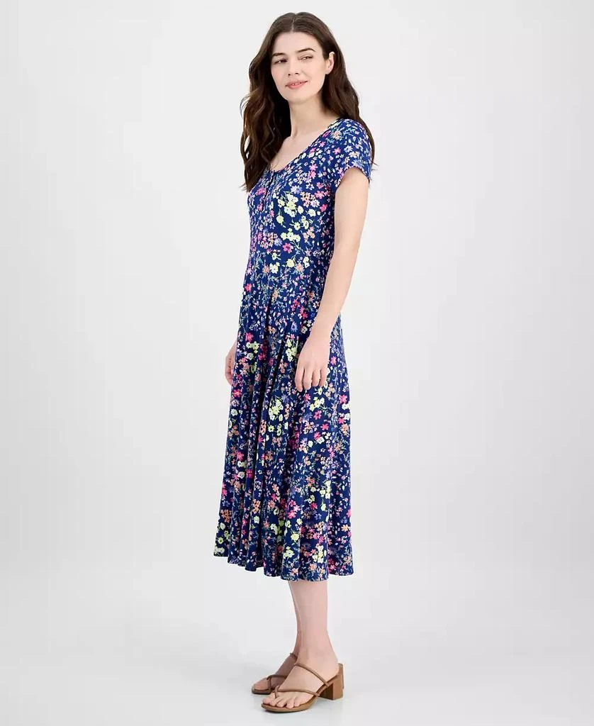 Sandra Darren Women's Floral-Print Scoop-Neck Dress 2