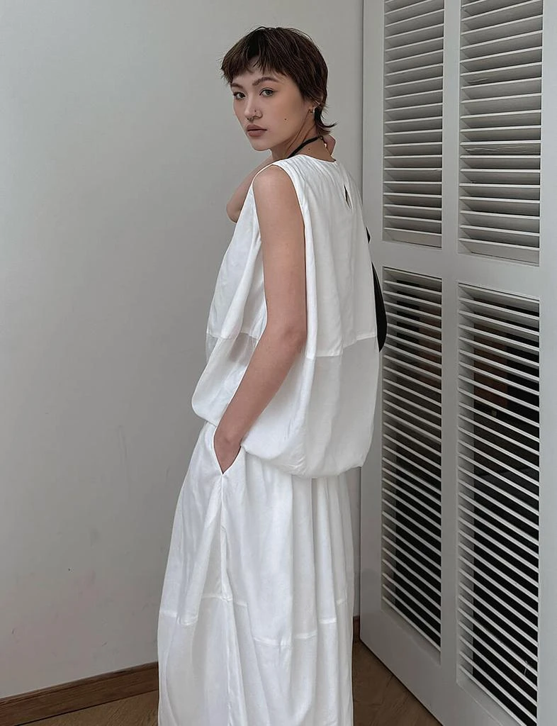Pixie Market White Parachute Skirt -PREORDER 2