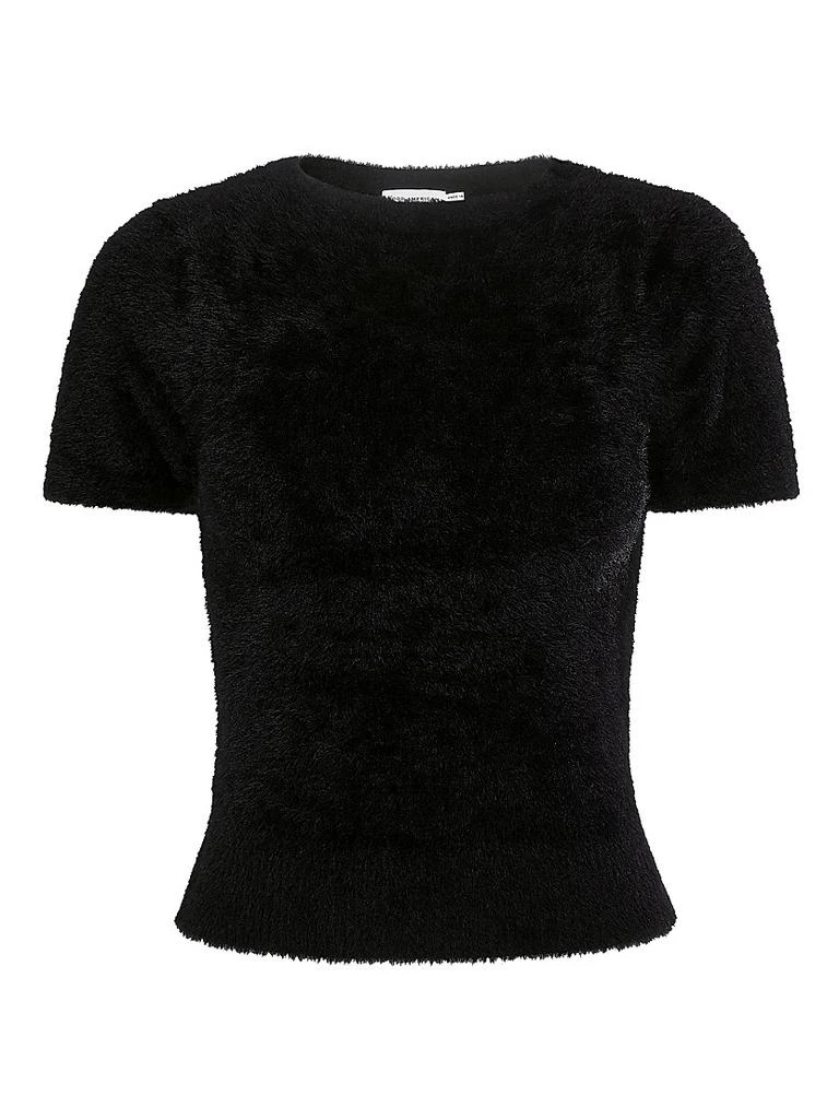 Good American Fuzzy Knit Baby Tee 1