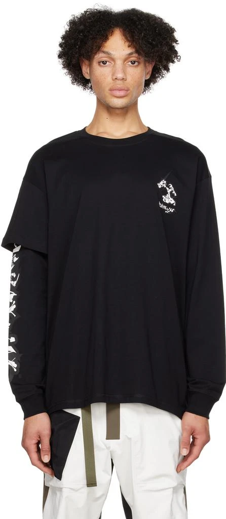 ACRONYM® Black Layered Long Sleeve T-Shirt 1