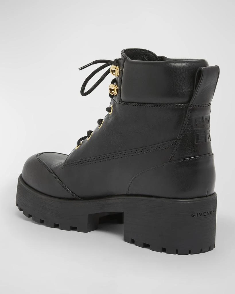 Givenchy Trekker Leather Lace-Up Hiker Boots 3