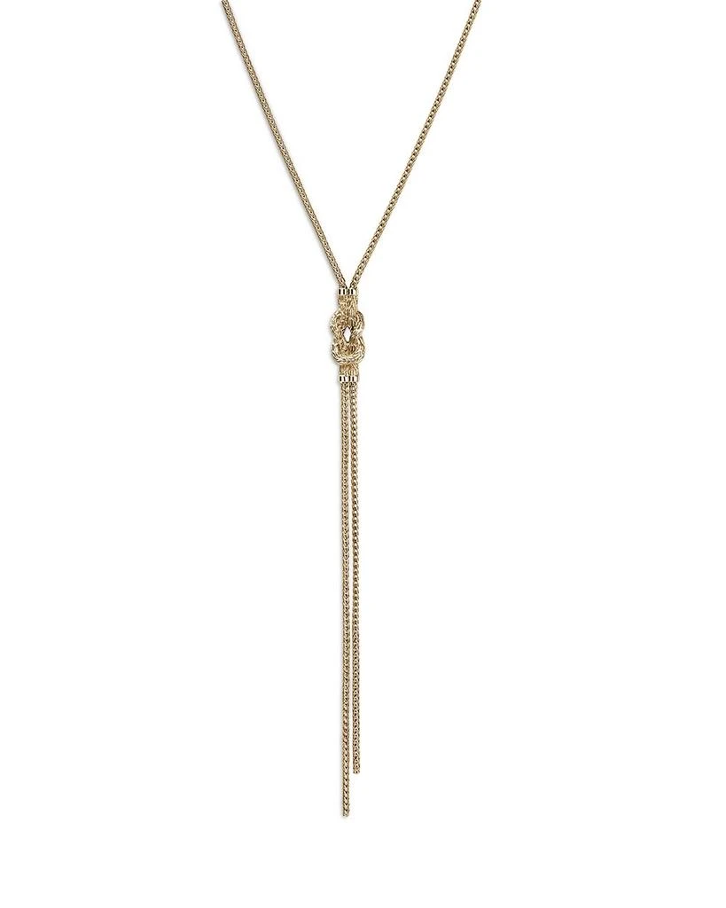 JOHN HARDY 14K Yellow Gold Love Knot Diamond Lariat Necklace, 18-20" 4