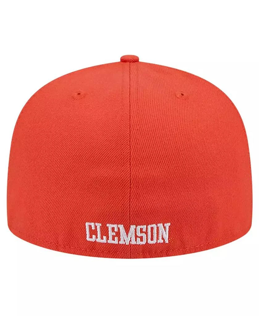 New Era Men's Orange Clemson Tigers Throwback 59FIFTY Fitted Hat 2