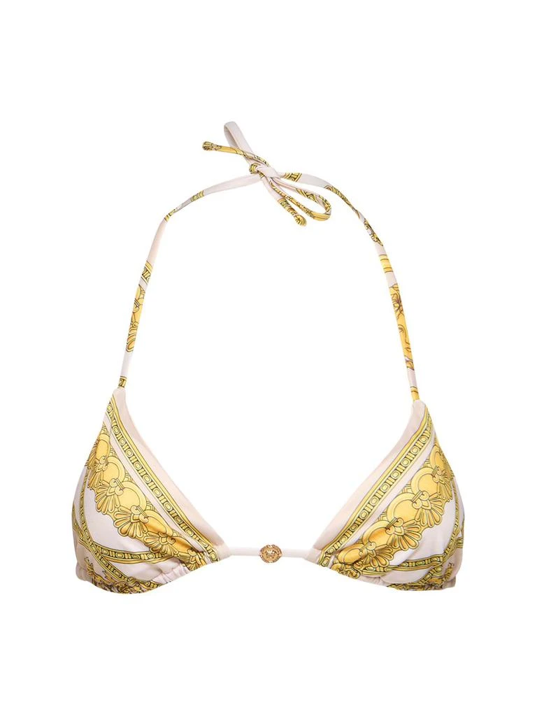 Versace Printed Lycra Triangle Bikini Top 1