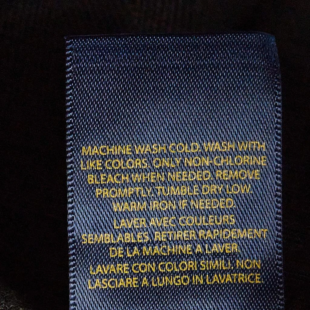 Ralph Lauren Polo Ralph Lauren Black Denim Double Breasted Officer's Jacket M 9