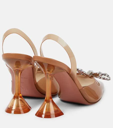 Amina Muaddi Rosie 95 PVC slingback pumps 3