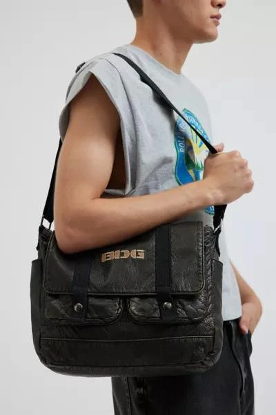 BDG BDG Washed Faux Leather Messenger Bag 1