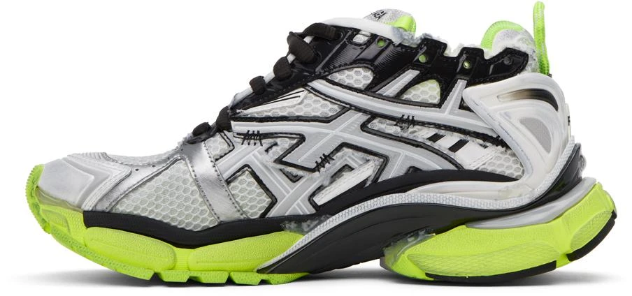 Balenciaga White & Black Runner Sneakers 3