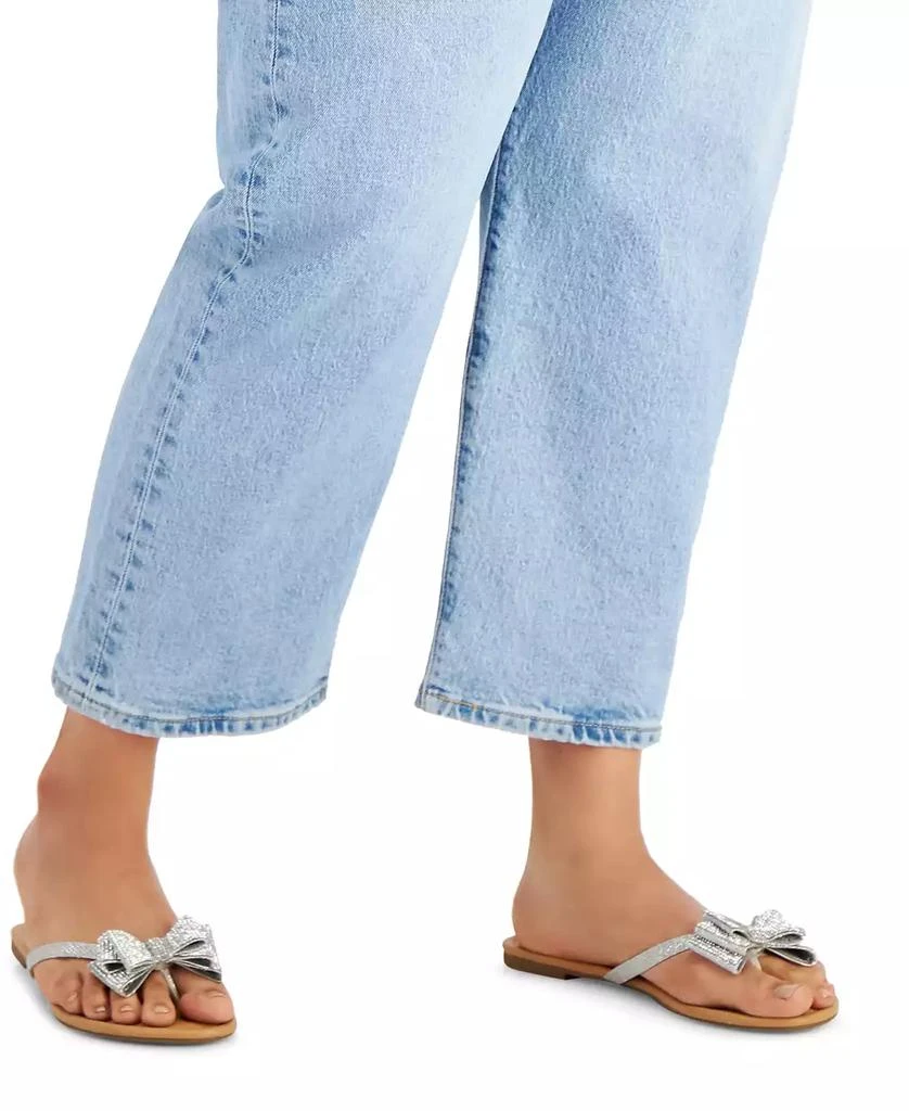 INC International Women's Mabae Bow Flat Sandals, Created for Macy's 2