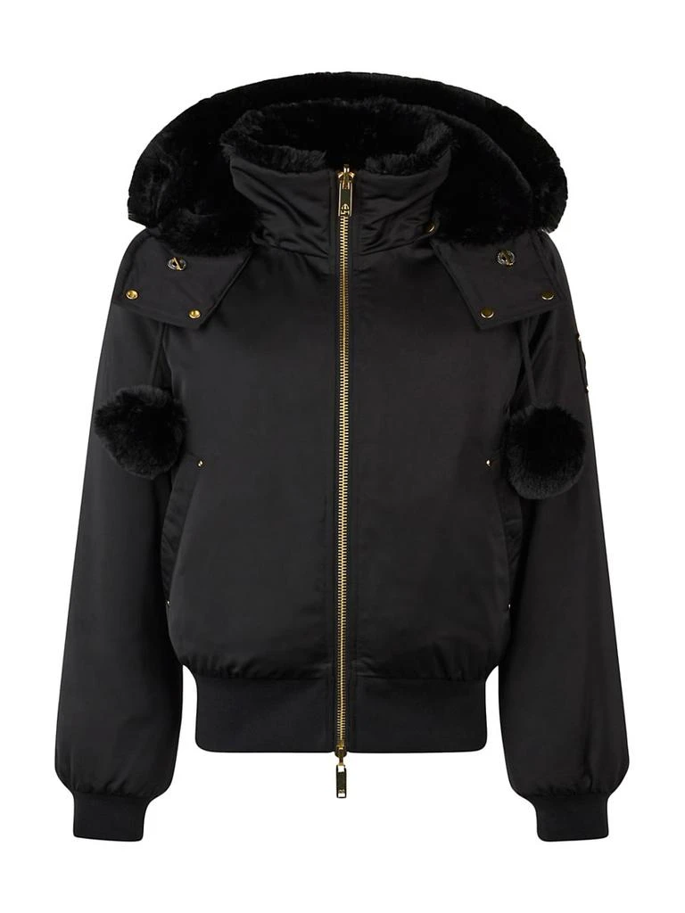 Moose Knuckles Debbie Bunny Satin Bomber Jacket 1