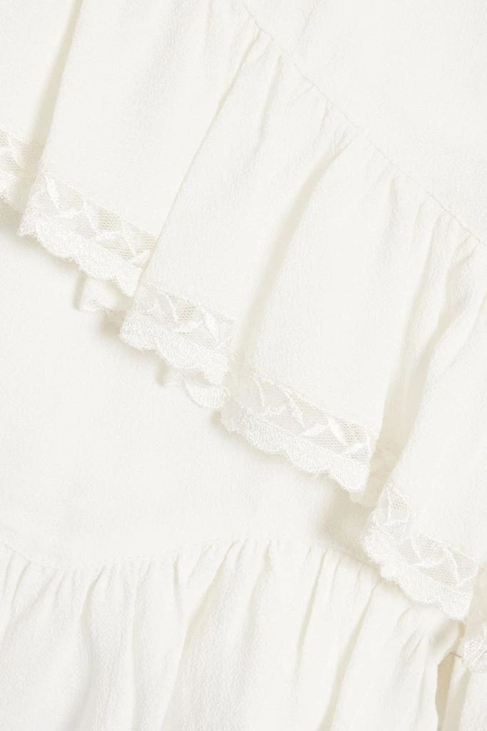 Isabel Marant Leocadia ruffled crepe shorts 3