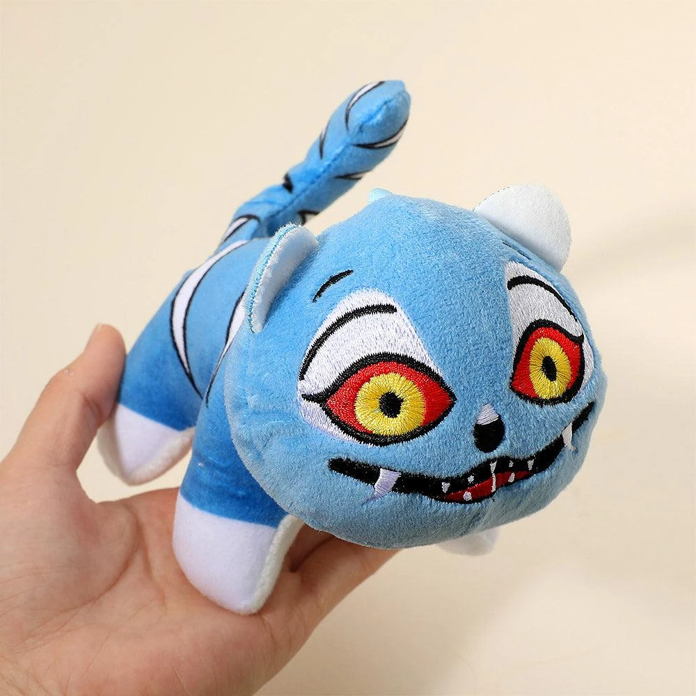 FASHNZFAB Cute Plush KPop Demon Hunter Huntrix The Derpy Tiger Doll Keychain Bag Charm 2