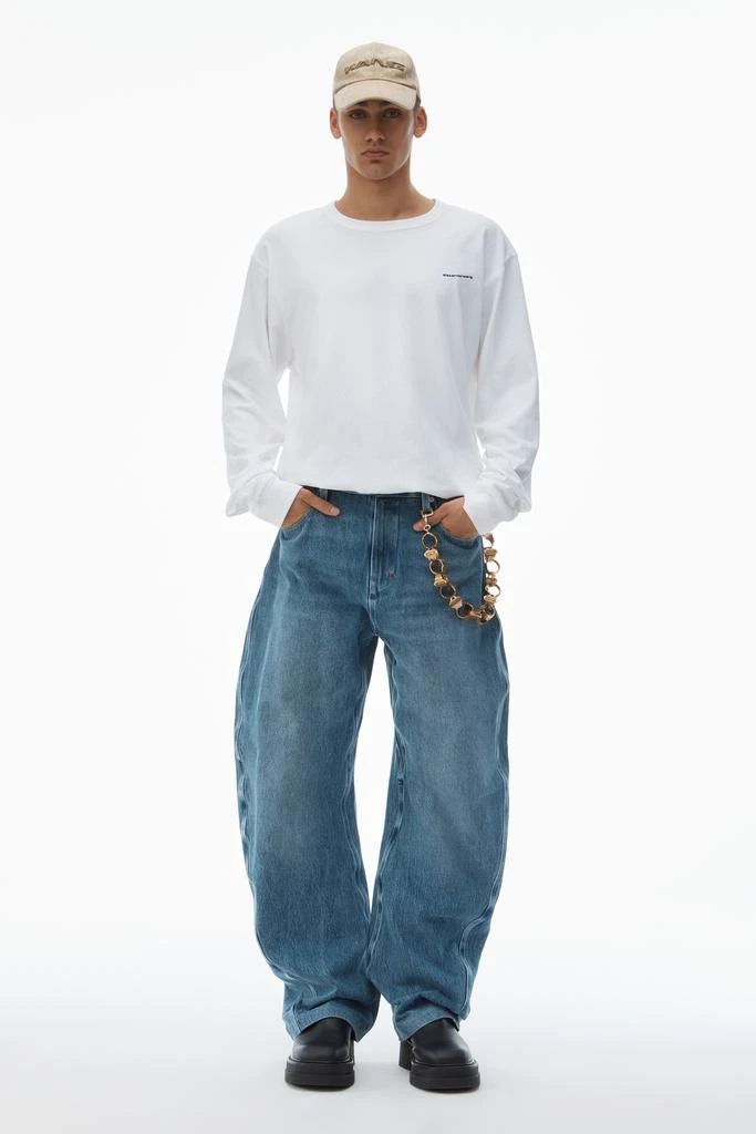 Alexander Wang UNISEX LONG SLEEVE TEE IN HIGH TWIST JERSEY 5