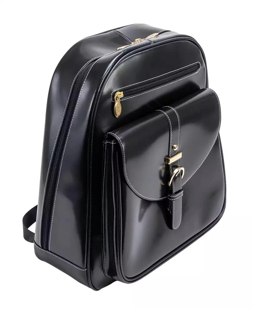 McKlein Moline Leather Business Laptop Tablet Backpack 3