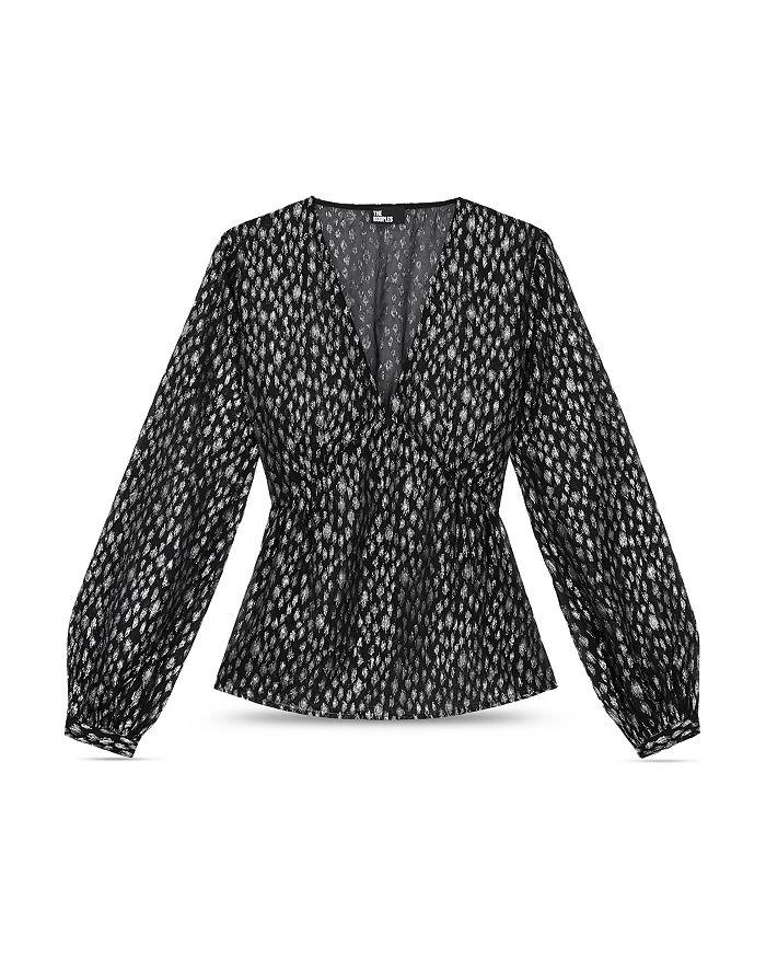 The Kooples Sparkling Leopard Print Blouse 6