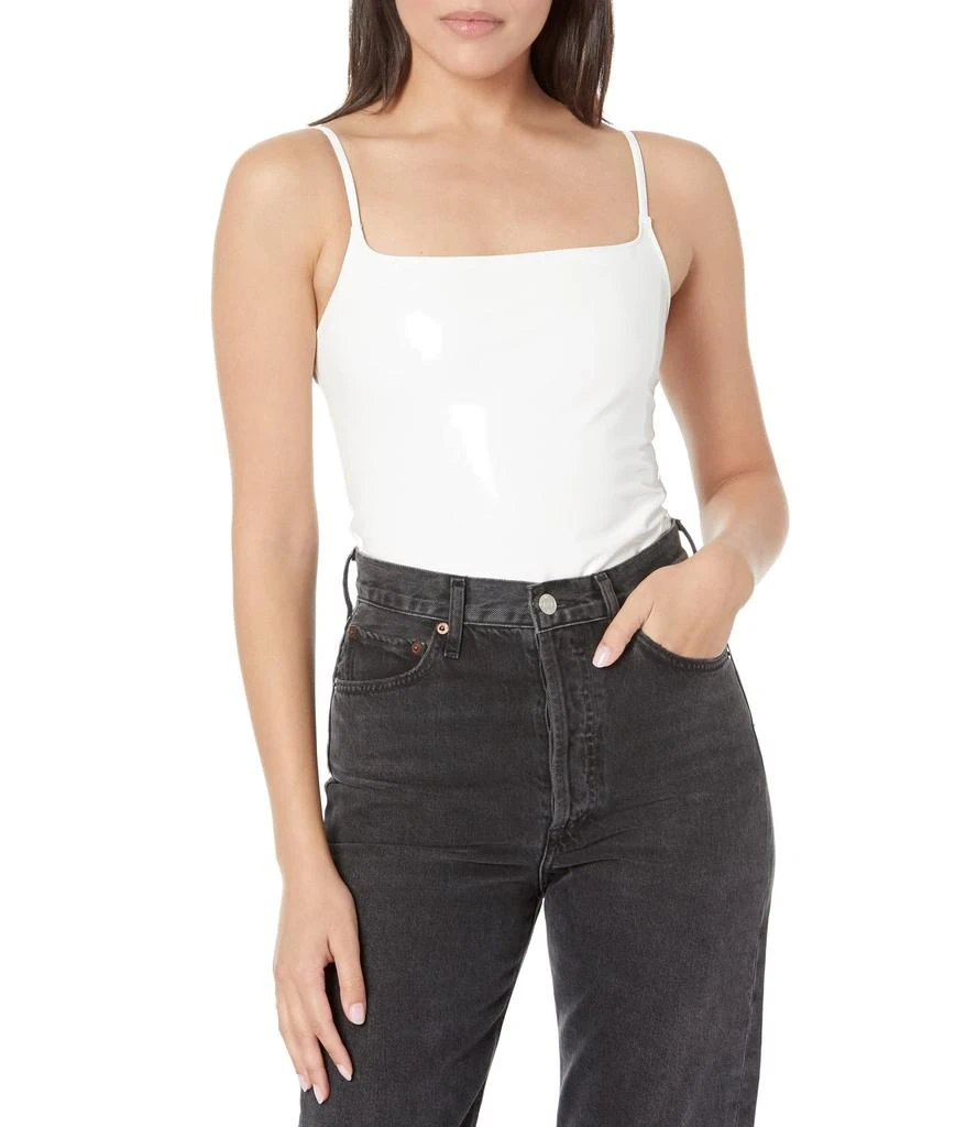 Commando Faux Patent Leather Spaghetti Strap Bodysuit BDS310 1