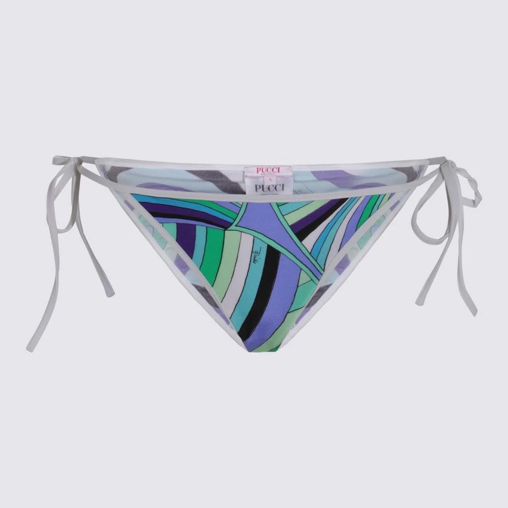 Pucci Pucci Light Blue And Multicolor Slip Beachwear 1