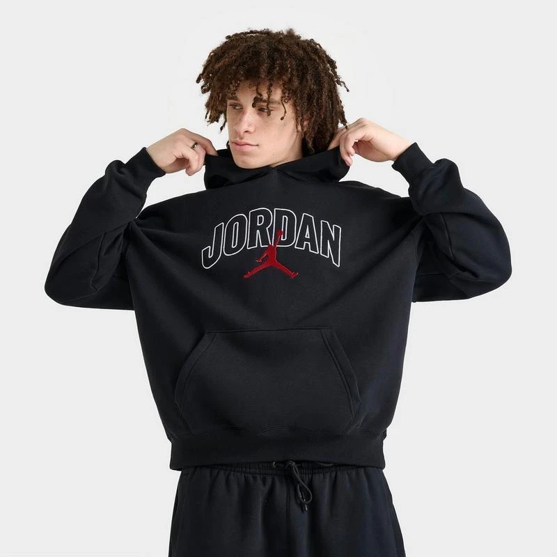 Jordan Men
s Jordan Brooklyn Fleece Oversized Pullover Hoodie 1