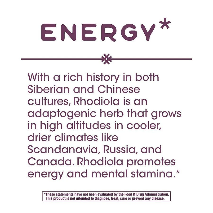Nature's Way Rhodiola Energy Vegan Capsules 6
