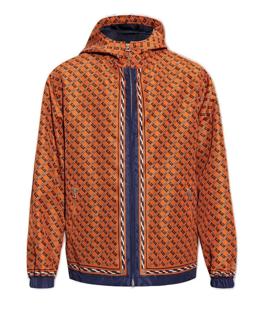 Gucci Gucci Patterned Hooded Jacket 1