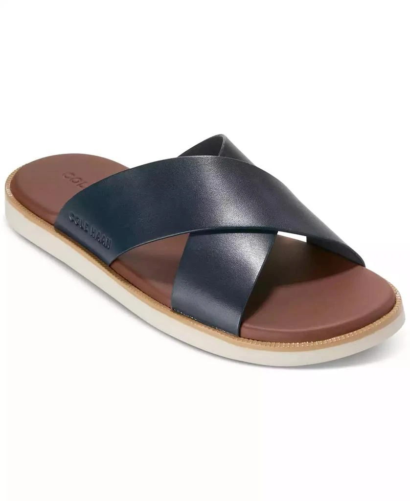 Cole Haan Men's Nantucket Cross Strap Slip-On Slide Sandals 1