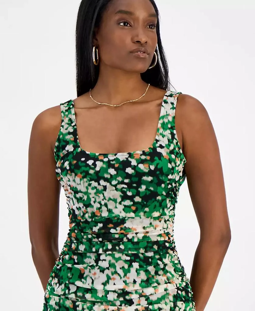 Bar III Women's Printed Mesh Sheath Dress, Exclusively at Macy's 3
