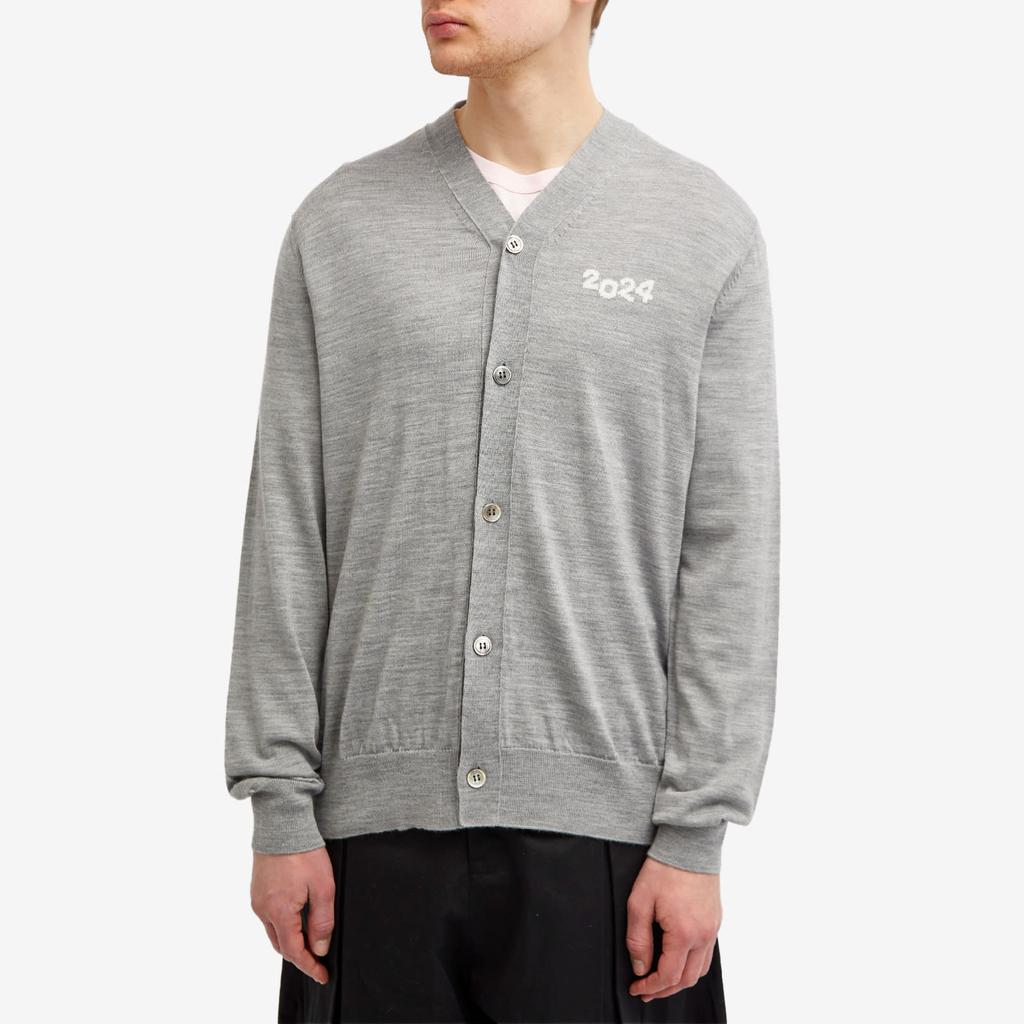 COMME des GARÇONS SHIRT グレー カーディガン COMME DES GARCONS SHIRT X LACOSTE：セーター メンズ Comme Des
