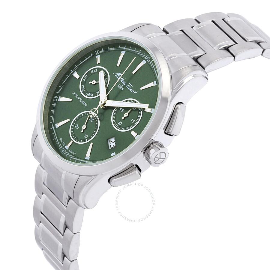 Mathey-Tissot Lancelot Chronograph Quartz Green Dial Men's Watch H198CHAV