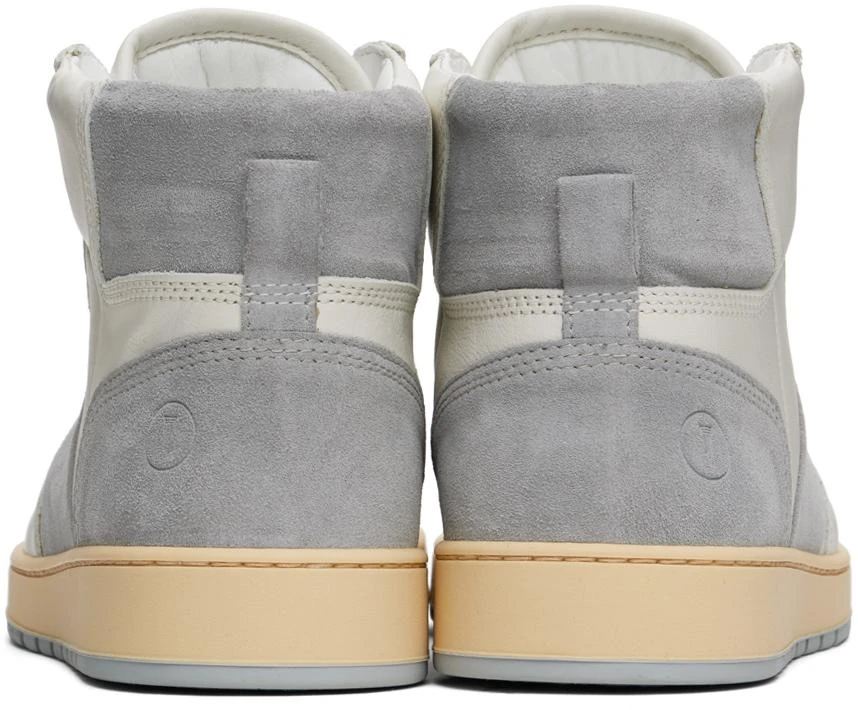 COLLEGIUM Off-White & Gray Pillar Destroyer High Sneakers 2