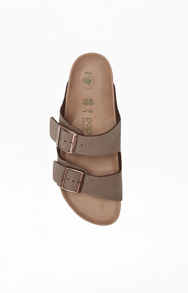 Birkenstock Women's Arizona Vegan Leather Platform Sandals Mocha 5