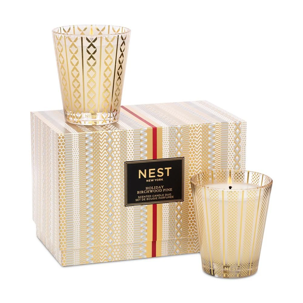 NEST New York 2-Pc. Holiday & Birchwood Pine Classic Candle Gift Set 1