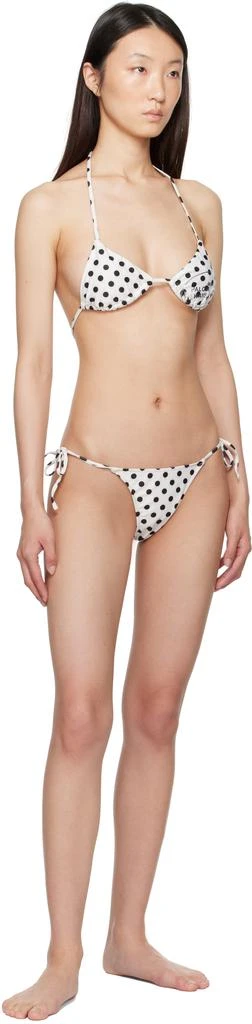Paloma Wool White & Black Brake Bikini Top 4