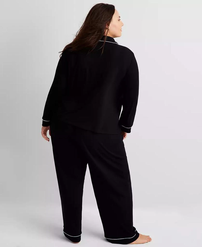State of Day Women's 2-Pc. Packaged Ribbed Notched-Collar Pajamas Set XS-3X, Created for Macy's 5