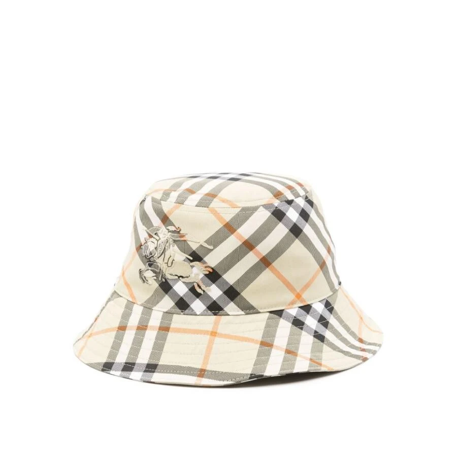 Burberry EKD Motif Vintage-Check Bucket Hat, Size Medium  display picture 3