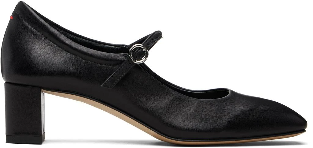 AEYDE Black Lina Heels