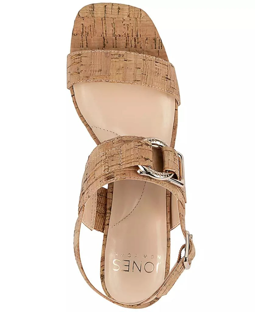 JONES NEW YORK Women's Yahssa Buckled Block Heel Dress Sandals 3