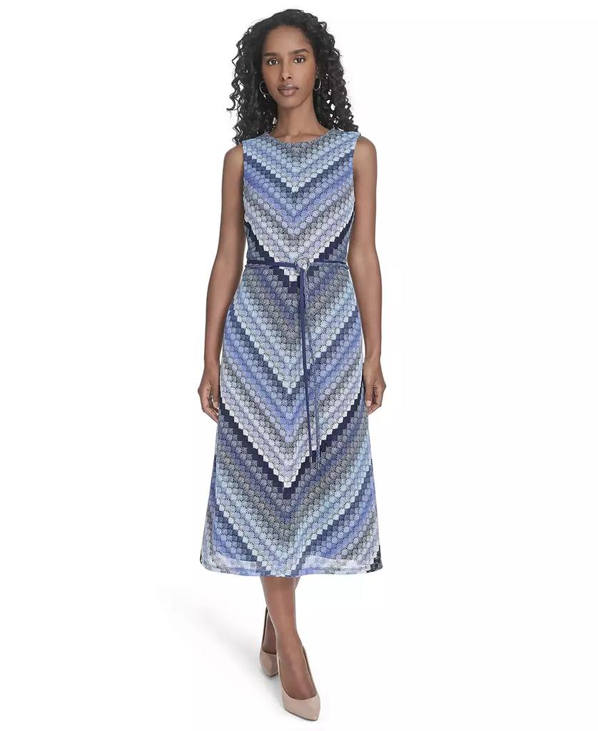 Jessica Howard Women's Sleeveless Lace Midi Dress