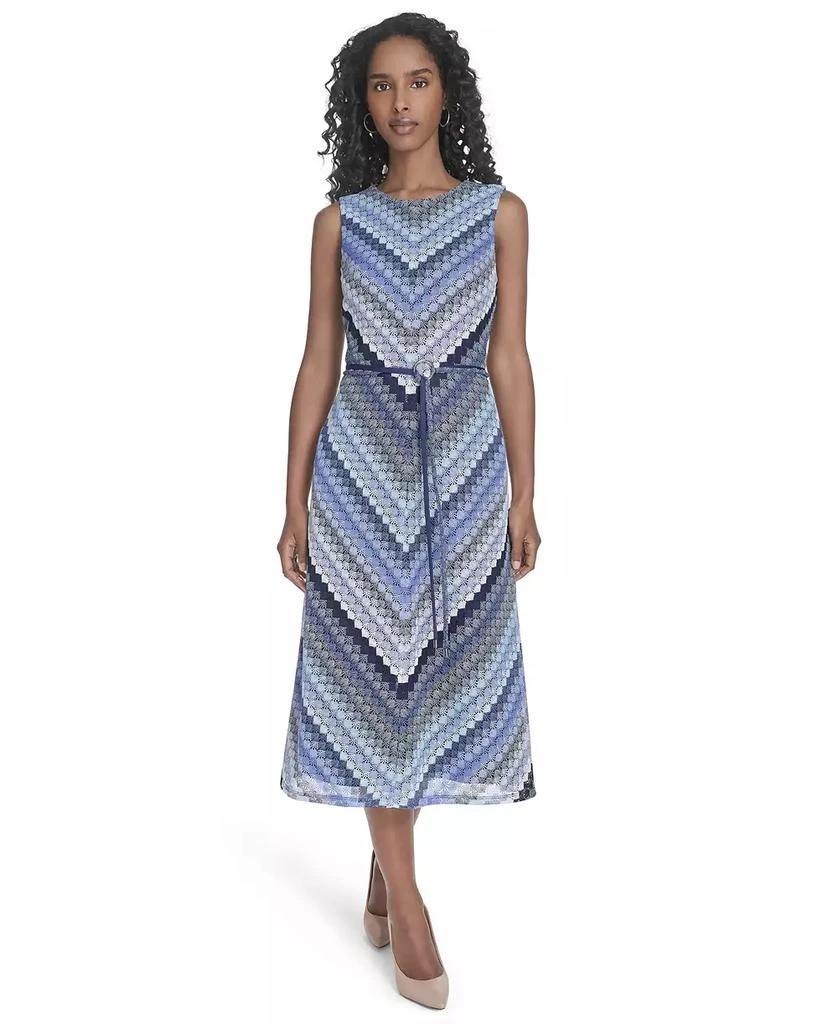 Jessica Howard Women's Sleeveless Lace Midi Dress 1