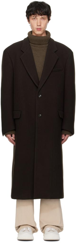 Recto Brown Office Coat